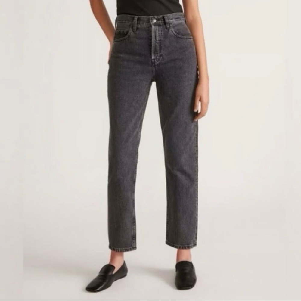 Everlane Women's Gray Straight Leg Cropped Jeans